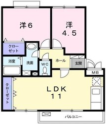 ウエストビレッジの物件間取画像